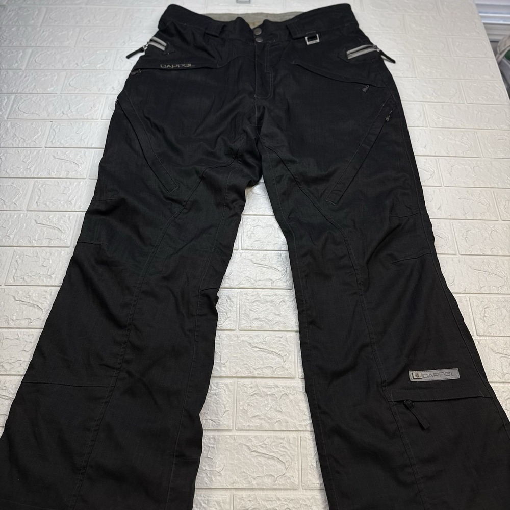 CAPP3L by Ride Snowboards Waterproof Snowboard Pants Black Strata HD II Large